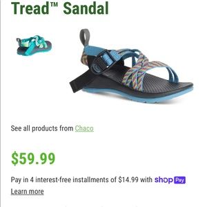 Chaco Kids ZX/1 Ecotread Sandals in “Fiesta” Pattern